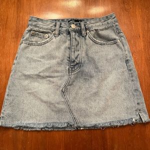 Glassons Distressed Hem Denim Skirt Size 6